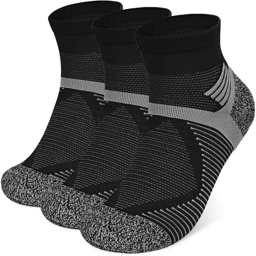 ⚡Mens Womens Hiking Walking Socks Anti Blister Cotton Ankle Support Compression